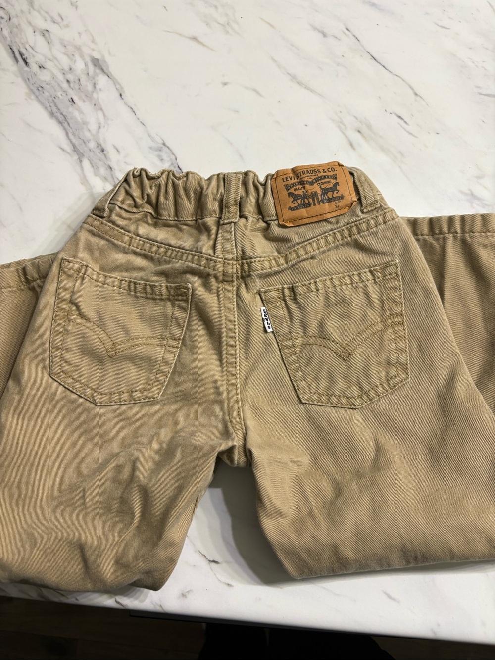 Levi's Kids Khaki Elastic Waist Pants